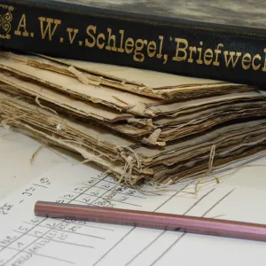 Ausschnitt aus Abb. 4 des Beitrags: Ausbindung und Lagenbeschreibung der Originalbriefe. [SLUB Dresden]
