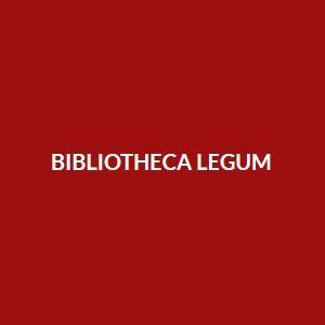 Cover des Artikels: "Bibliotheca Legum"