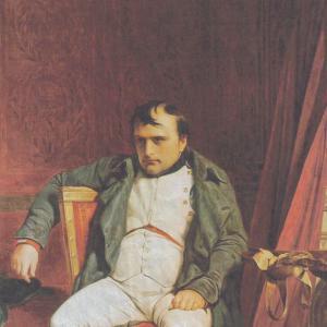 Ausschnitt aus:  Paul Delaroche, Napoléon à Fontainebleau, 1840