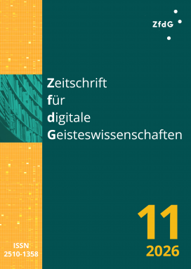 Cover von Heft 10 der Zeitschrift für digitale Geisteswissenschaften für das Jahr 2026